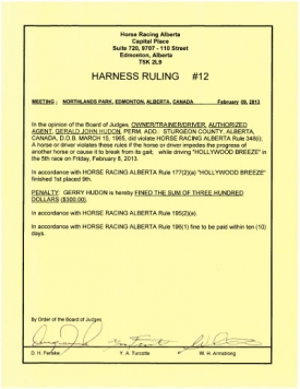 Ruling 012