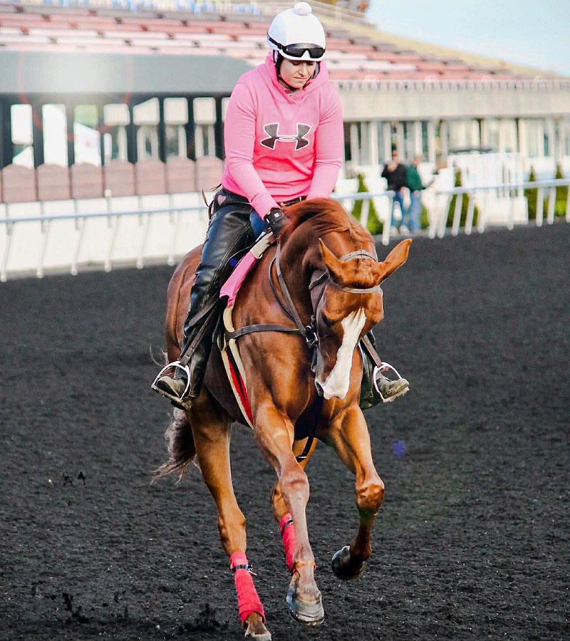 Galloping at Golden Gate for Trainer Robert Hess Sr. 2020