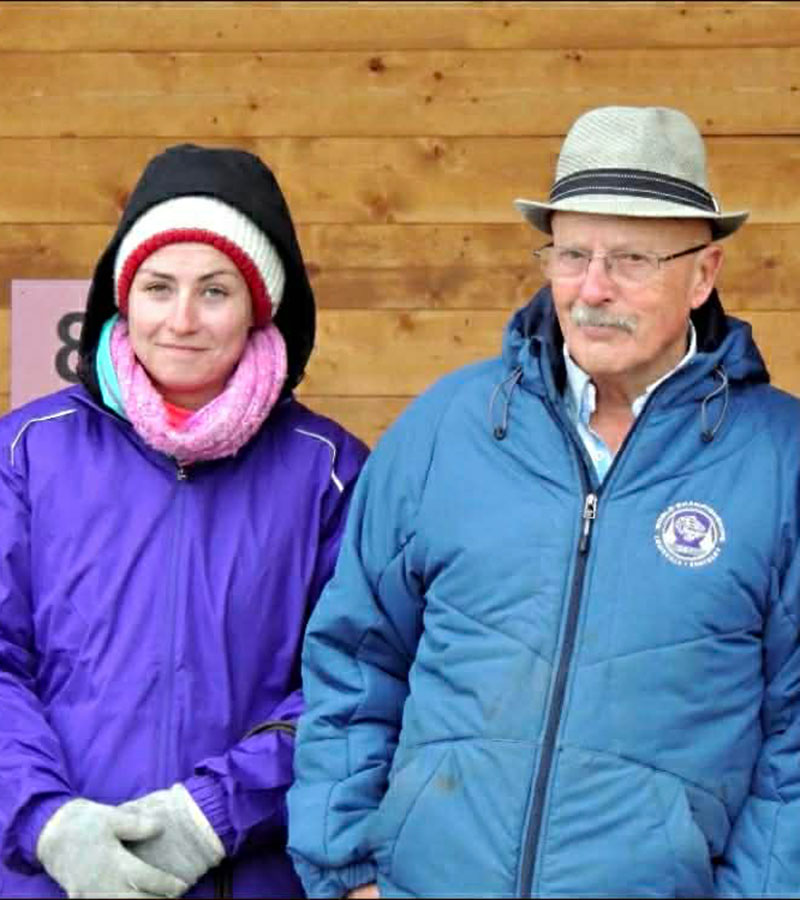 In the paddock for Alberta Fall Classic Day with trainer Rod Cone 2018