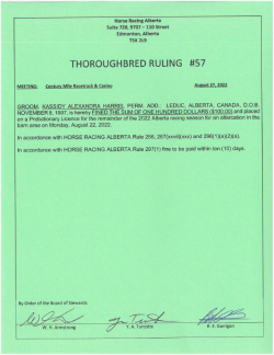 Ruling T057-2022