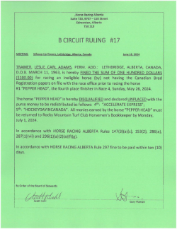 Ruling B017-2024