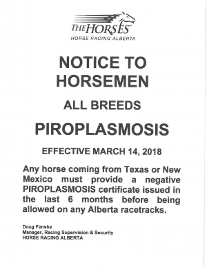 Notice to all Horsemen - All Breeds