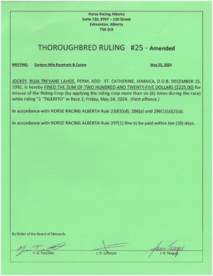 Ruling T025-2024 (amended)