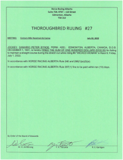 Ruling T027-2022