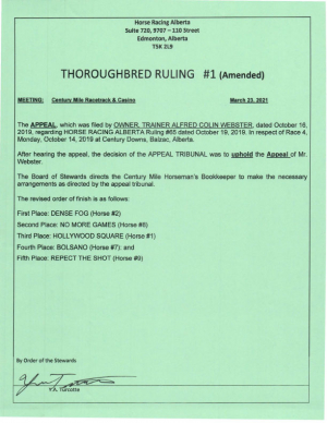 Ruling T001-2021 (amended)