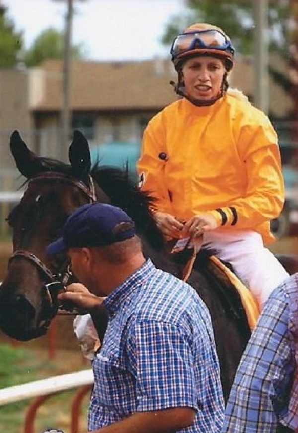 Teagan Oulton aboard Anne Seven, one of Cecil&#039;s best horses