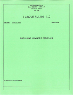 Ruling B010-2023