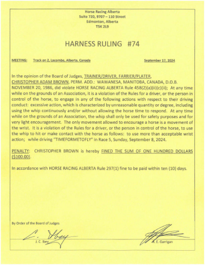 Ruling H074-2024