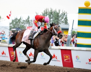 Rico Walcot aboard Edison at the 85th Canadian Derby